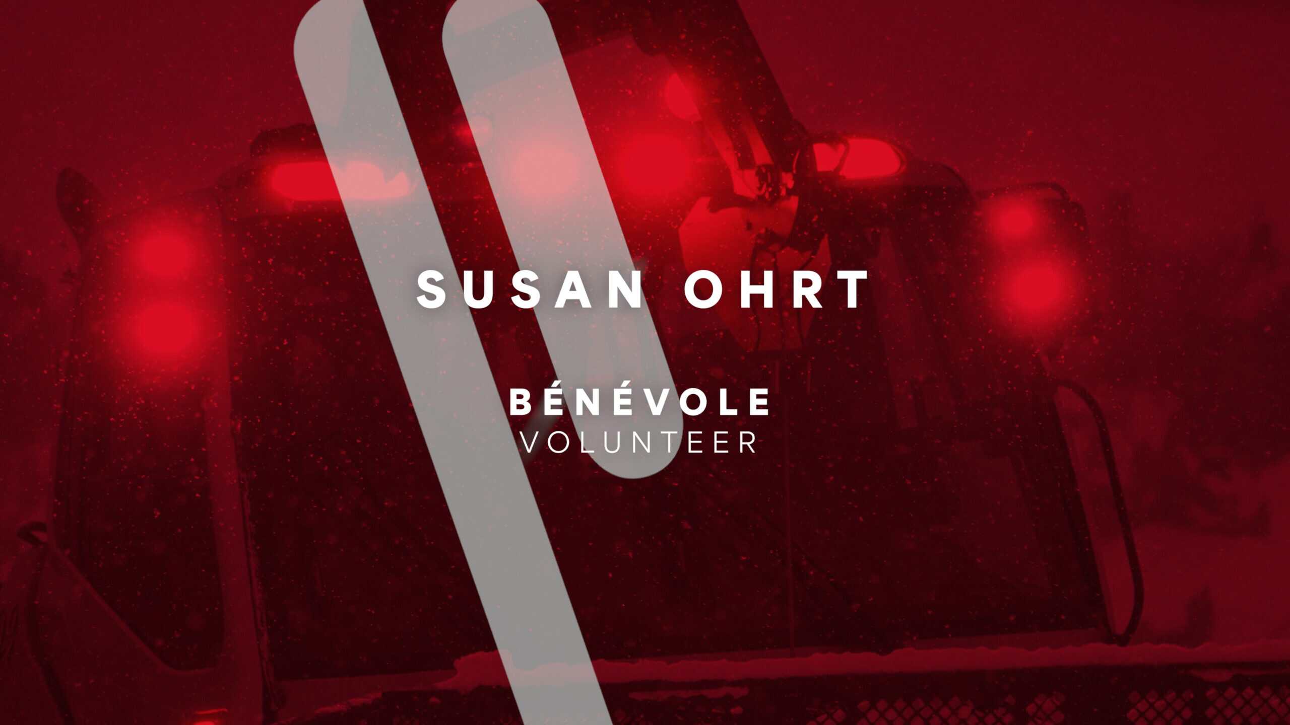Susan Ohrt bénévole lors de Coupe du monde Tremblant PwC.