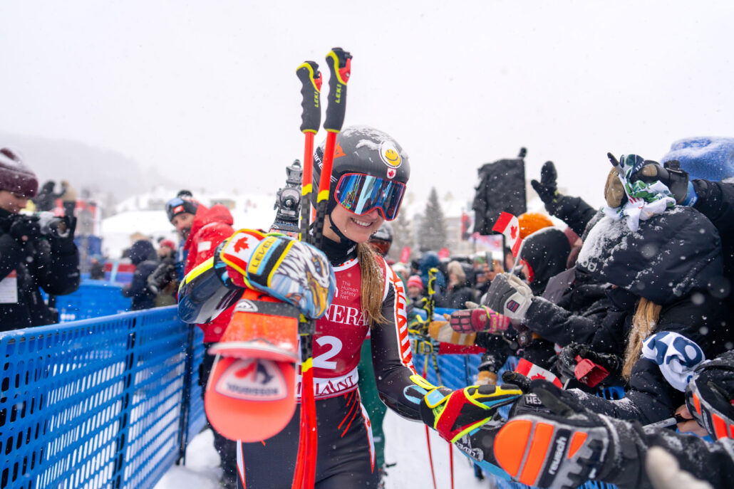 Valérie Grenier tout sourire à Tremblant